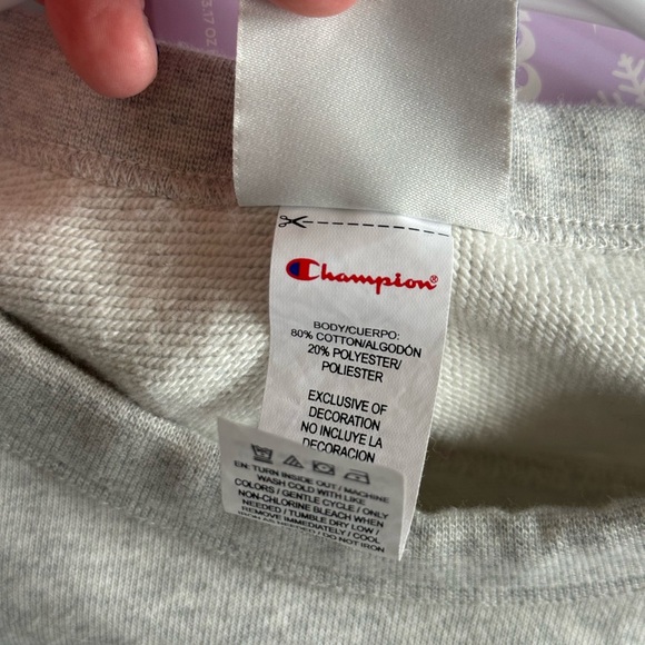 Champion gray women’s cropped sweatshirt / medium - Picture 4 of 4